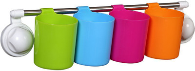 

Cosmosgalaxy Kitchen Tumblers-4 Plastic Bath Mug(Multicolor 1)