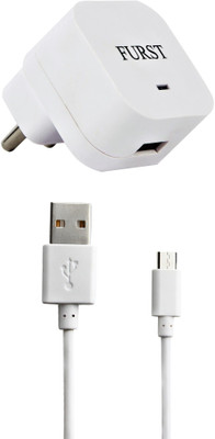 

Furst 1.5 Amp. USB Adapter with Cable (1 Mtr) For Moto G4 Play Mobile Charger(White)
