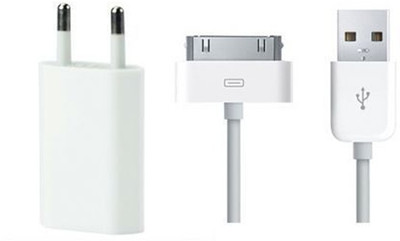 

MS KING Compatible For Apple iPhone 4S Mobile Charger(White)