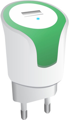 

Portronics 1 A USB Adapter Mobile Charger(Green)