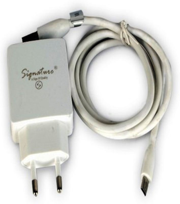 Signature VMT 14 2.0A Usb High Speed 1 A Mobile Charger with Detachable Cable(White)