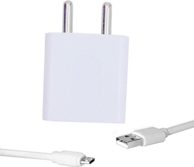 TROST 1 A Wall Charger for Mobile with Detachable Cable(White)