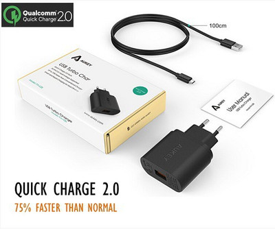

Aukey PA-U28 Mobile Charger(Black)