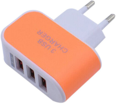 Futaba 1111ELE05 Triple USB Port Mobile Charger(Orange)