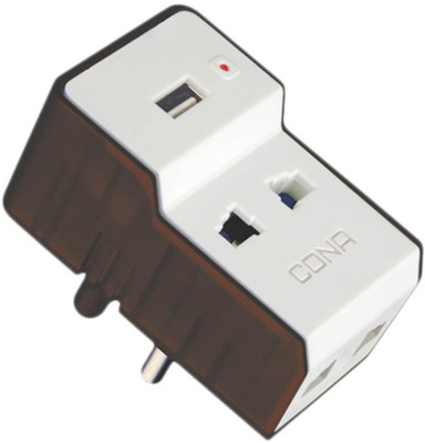 

Cona 1 AMPS USB With 2 Pin MultiPlug Mobile Charger(Black, White)