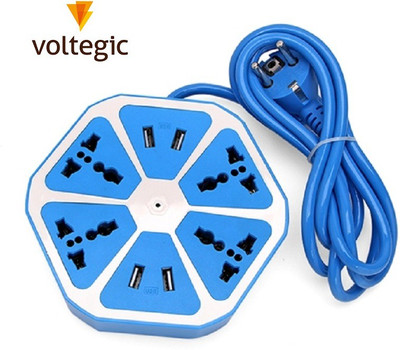 

Voltegic ™ Multipurpose Wall TRAVEL Adapter Universal Electrical Socket Extension Mobile Charger(Blue)