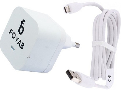

Foyab Input:110V-240V AC, Output: 5V DC Mobile Charger(White)