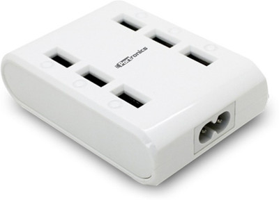 

Portronics Six-USB Home Station Mobile Charger(White)