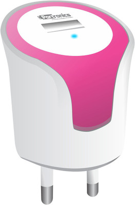 

Portronics 1 A USB Adapter Mobile Charger(Pink)