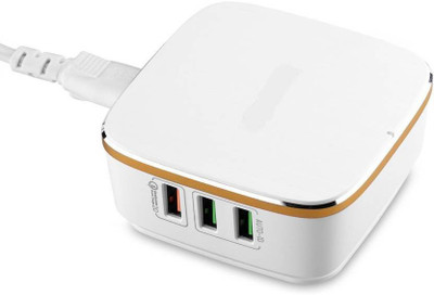 

HiTechCart 7A 6 USB Port Qualcomm Quick Charge AUTO-ID Compatible Multiple Mobile Charger(White)
