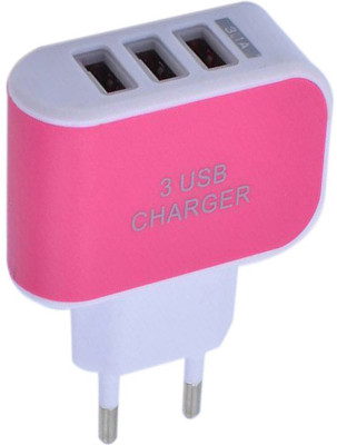 

Futaba 1111ELE04 3.1A Triple USB Port Mobile Charger(Pink)