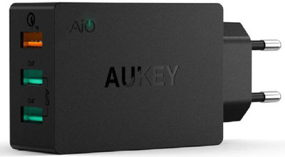

Aukey 42W 3-Port USB with Qualcomm Quick Charge 3.0 Mobile Charger(Black)