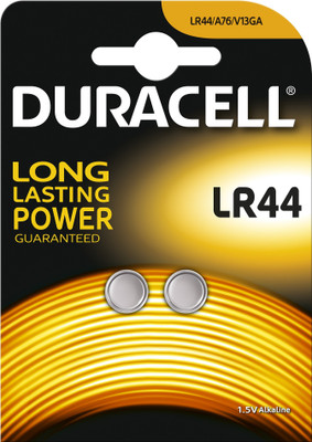 

Duracell Specialty Type LR44 Alkaline Coin , pack of 2 Battery