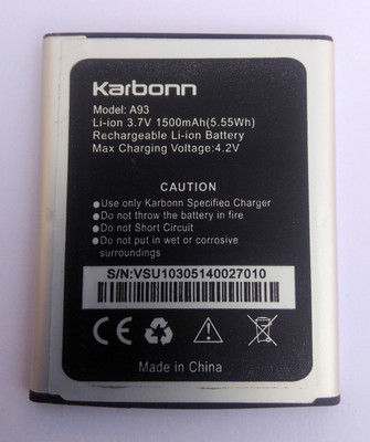 

Karbonn VSUSP1500AA/ A93 Battery