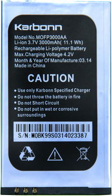 50% OFF on Karbonn Battery - K99(Black) 50% OFF on Karbonn Battery - K99(Black)