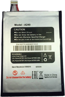 

Micromax A240 Battery