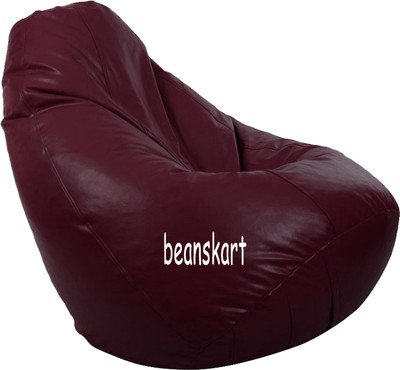 

Beanskart XXL Bean Bag Cover (Without Beans)(Maroon)