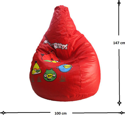 

Sudesh Handloom XXL Bean Bag Cover (Without Beans)(Red, Multicolor)