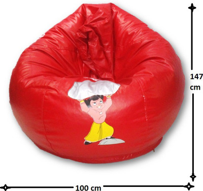 

Sudesh Handloom XL Bean Bag Cover (Without Beans)(Red)