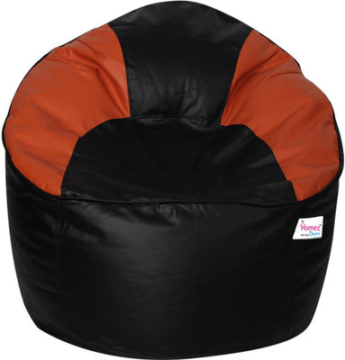 

Homez Decor XXXL Bean Bag Cover (Without Beans)(Orange, Black)