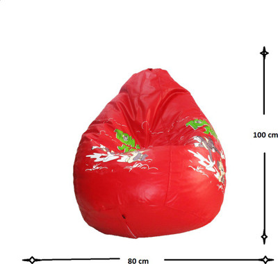 

Sudesh Handloom XL Bean Bag Cover (Without Beans)(Red, Multicolor)