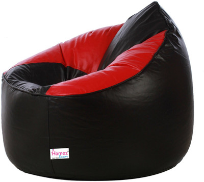 

Homez Decor XXXL Bean Bag Cover (Without Beans)(Red, Black)