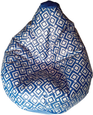 

TJAR XXL Bean Bag Cover (Without Beans)(Blue, Grey)