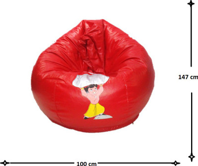 

Sudesh Handloom XXL Bean Bag Cover (Without Beans)(Red)