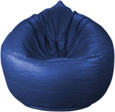 CaddyFull XXXL Chair Bean Bag Cover  (Without Beans)(Blue)