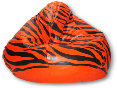 

Sudesh Handloom XXL Bean Bag Cover (Without Beans)(Orange, Black)