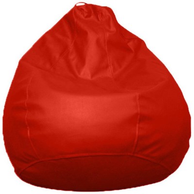 CaddyFull XXL Tear Drop Bean Bag Cover  (Without Beans)(Red)