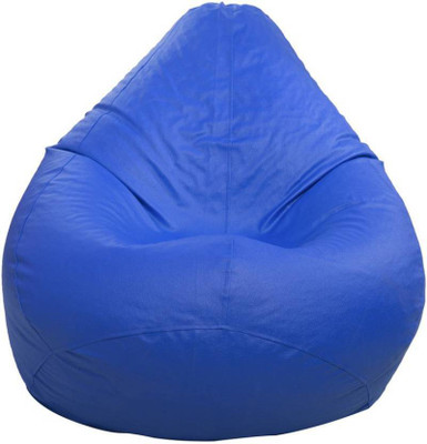 CaddyFull XXL Tear Drop Bean Bag Cover  (Without Beans)(Blue)