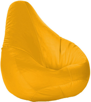 ROOLIUMS XXL Tear Drop Bean Bag Cover  (Without Beans)(Yellow)