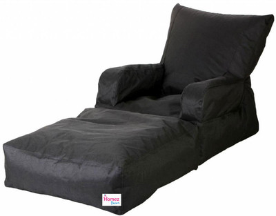 

Homez Decor XXXL Lounger Bean Bag Cover (Without Beans)(Black)
