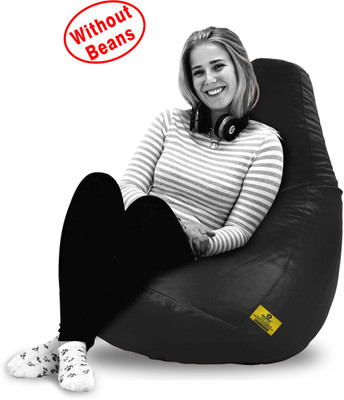 Dolphin Bean Bags XXL Tear Drop Bean Bag Cover (Without Beans)(Black) Dolphin Bean Bags XXL Tear Drop Bean Bag Cover (Without Beans)(Black)