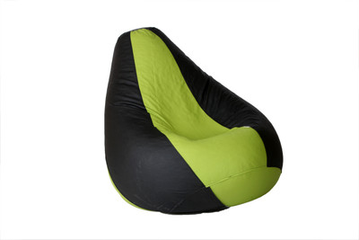 

Comfy Bean Bags XXXL Teardrop Bean Bag Cover (Without Beans)(Black, Green)