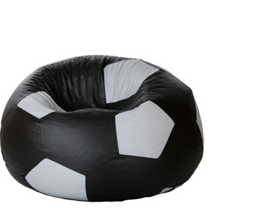 

Comfy Bean Bags XL Bean Bag Cover (Without Beans)(Black, Grey)