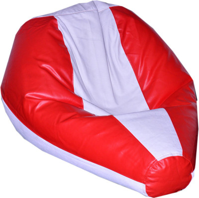 

Comfy Bean Bags XL Bean Bag Cover (Without Beans)(Red, White)