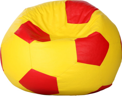 

Comfy Bean Bags XL Bean Bag Cover (Without Beans)(Yellow, Red)