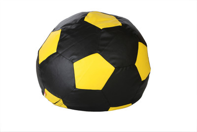 

Comfy Bean Bags XXXL Bean Bag Cover (Without Beans)(Black, Yellow)
