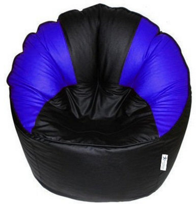 

Elite India XXXL Bean Bag Cover (Without Beans)(Black, Blue)