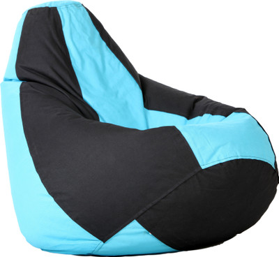 

Comfy Bean Bags XXL Bean Bag Cover (Without Beans)(Blue, Black)