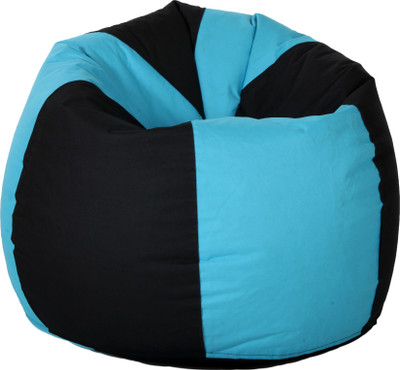 

Comfy Bean Bags XL Bean Bag Cover (Without Beans)(Blue, Black)