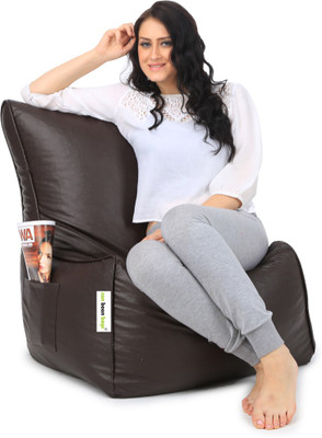 

Can bean bags XXL Bean Chair Cover (Without Beans)(Brown)