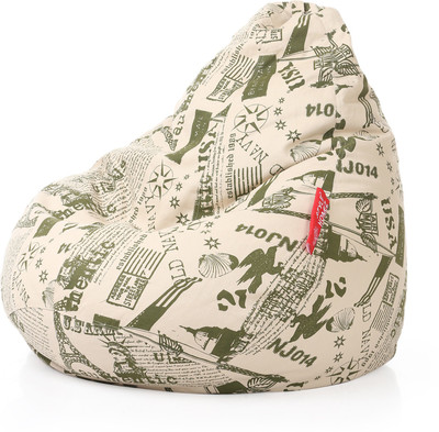 

Style Homez XXL Teardrop Bean Bag Cover (Without Beans)(Multicolor)