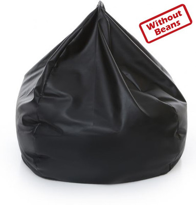 Fab Homez XXXL Tear Drop Bean Bag Cover (Without Beans)(Black) Fab Homez XXXL Tear Drop Bean Bag Cover (Without Beans)(Black)