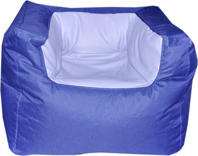 

Comfy Bean Bags Large Bean Chair Cover (Without Beans)(Blue, Grey)