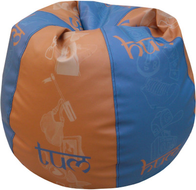 Fun ON XXL Tear Drop Bean Bag Cover (Without Beans)(Multicolor) Fun ON XXL Tear Drop Bean Bag Cover (Without Beans)(Multicolor)