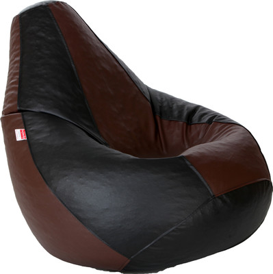 

Comfy Bean Bags XL Bean Bag Cover (Without Beans)(Brown, Black)