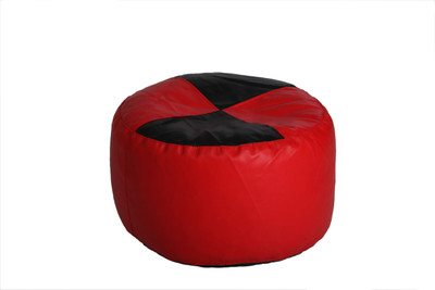 

Comfy Bean Bags XL Bean Bag Cover (Without Beans)(Black, Red)